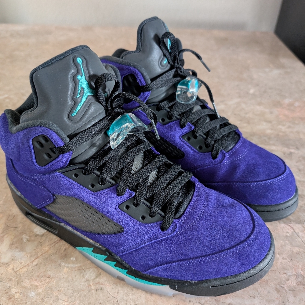 Air Jordan 5 Retro "Alternate Grape" Purple-Black 136027-500 Men Size 9.5 No Box